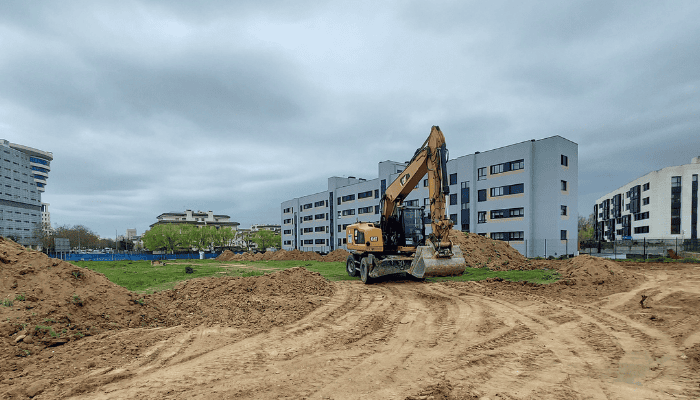 Inicio de obras Jardines de Vesta