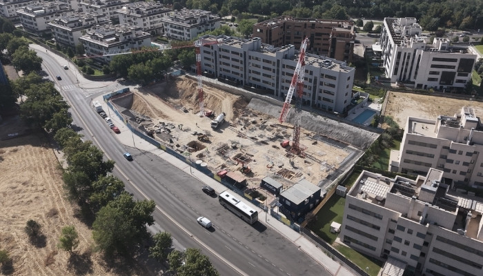 avance de obras en Jardines de Vesta