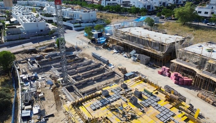 avance de obras en Mirador de la Estación